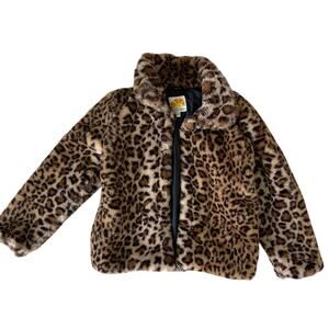 Faux Fur Girls Jacket Sz 10